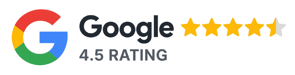 Google rating: 4.5 out of 5 stars