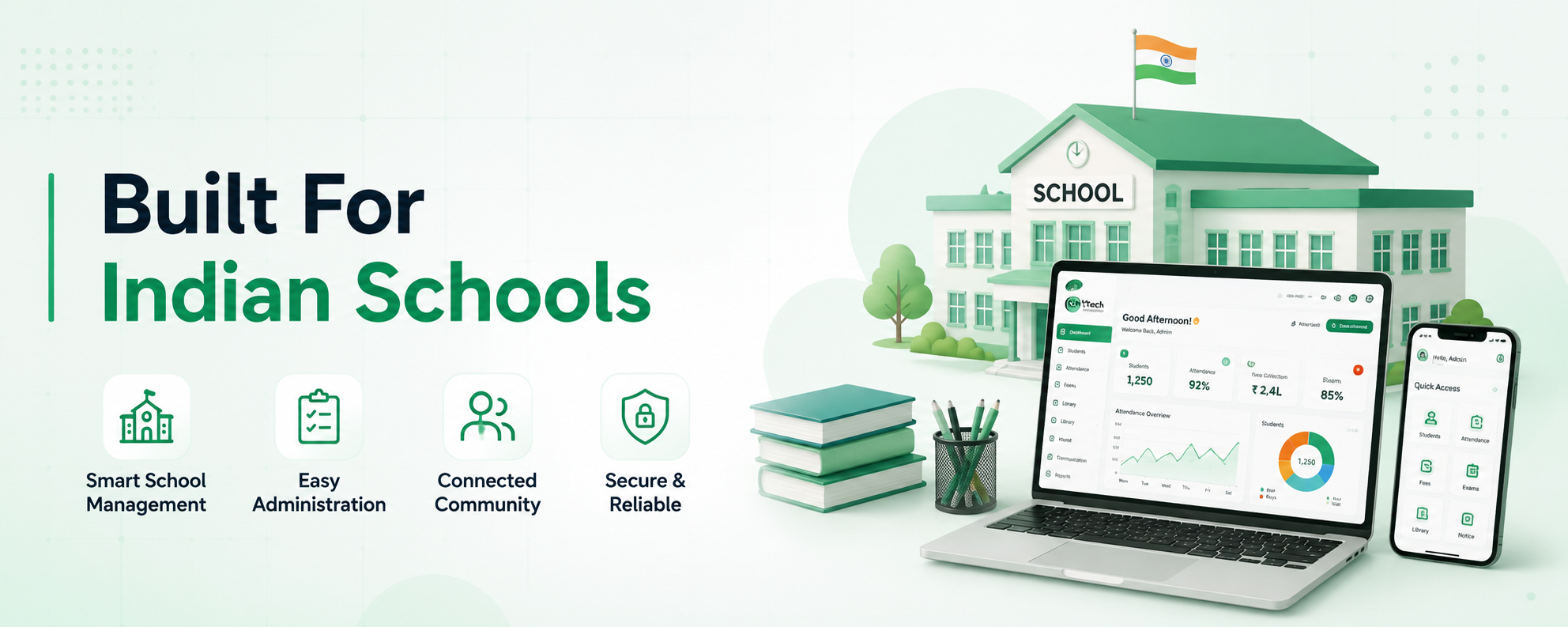 Report card and session setup built for Indian school boards